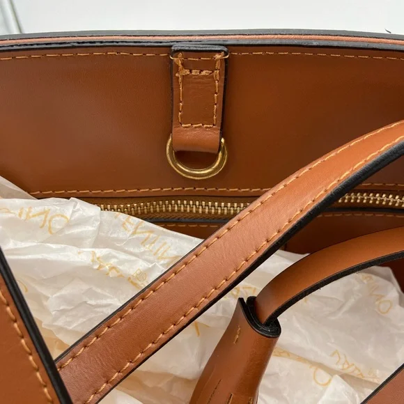 NEW! VALENTINO BY MARIO VALENTINO MAGNUS SOHO MONOGRAM LEATHER TOTE - Picture 13 of 16